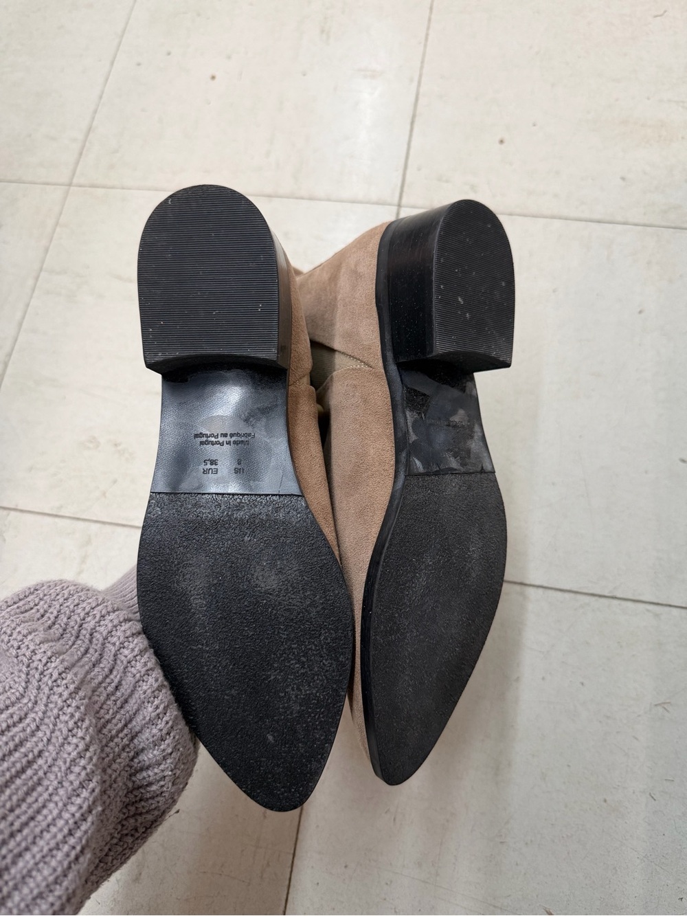 Frank & Oak Suede Chelsea Ankle Boots in Taupe - Picture 2 of 2